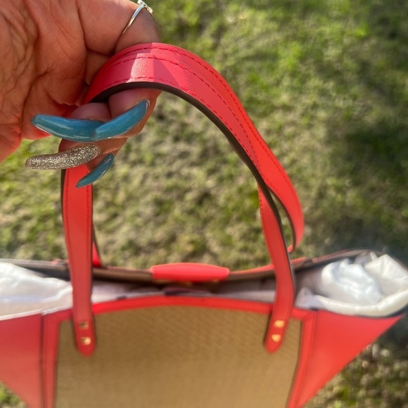 MICHAEL KORS SALMON ans BAMBOO coloured large Tote, NWT - Picture 6 of 16